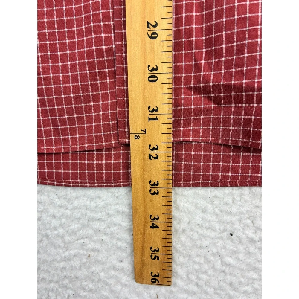 L.L.Bean Button Down Shirts Men's L Red Green Plaid Long Sleeve Casual Lot of 5 - Picture 7 of 16